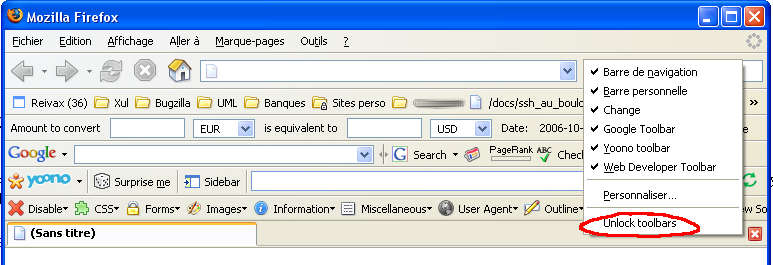 unlocking toolbar positions